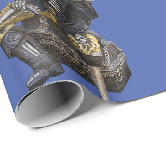 Rum Skeleton Party Pirate Wrapping Paper Cadeaupapier (Rol Hoek)