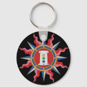 RUM Sleutelhanger met zwarte achtergrond (Achterkant)