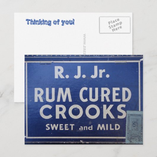 Rum Soked Crooks Briefkaart (Voorkant / Achterkant)