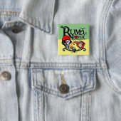 Rum Vierkante Button 5,1 Cm (In situ)