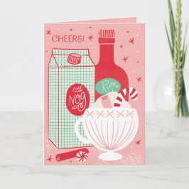 Rumbelievable Holiday Cheers Gevouwen Wenskaart Kaart