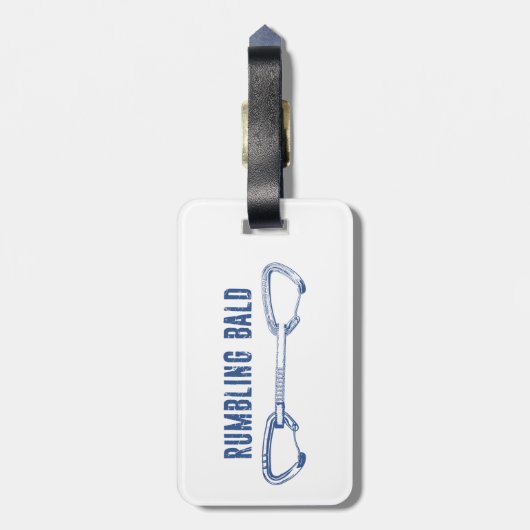 Rumbling Bald Klim Quickdraw Bagagelabel (Achterkant verticaal)