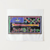 RUMBULLETS NEW VERSION PIRATE FLAG TAPESTRY WANDKLEED (Voorkant (horizontaal))