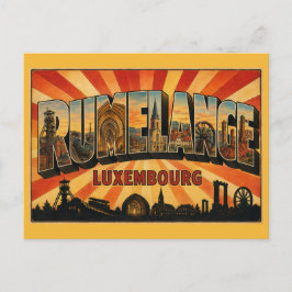 Rumelange Luxemburg Mijnbouwstad Nationaal Mijnbou Briefkaart