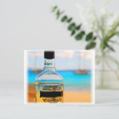 Rumfles op strand briefkaart (Staand voorkant)