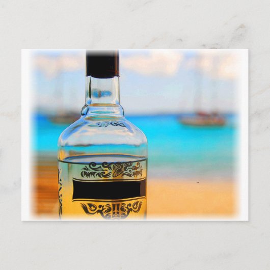 Rumfles op strand briefkaart (Voorkant)