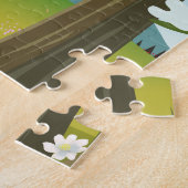 Rumford Maine-reisposter Briefkaart Legpuzzel (Zijkant)