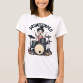 rumfounded | Funny Vintage Mom Drummer Shirt (Voorkant)