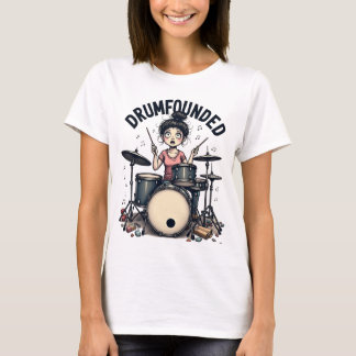 rumfounded | Grappig Vintage Moeder Drummer T-shir T-shirt