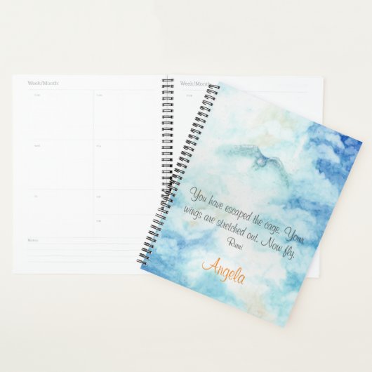 Rumi Artistic Sky Personalized Planner (Display)