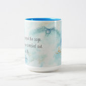 Rumi Artistic Sky Personalized Tweekleurige Koffiemok (Center)