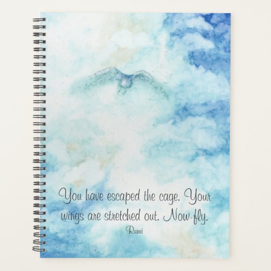 Rumi Artistic Sky Snowy Owl Planner (Voorkant)