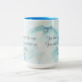 Rumi Artistic Snowy Owl Two-Tone Coffee Mok (Center)