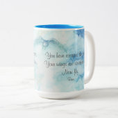 Rumi Artistic Snowy Owl Two-Tone Coffee Mok (Voorkant rechts)