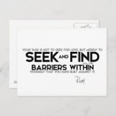 Rumi: Barrières in jezelf Briefkaart (Voorkant / Achterkant)