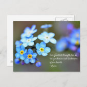 Rumi Briefkaart. Inspirerend quote over het leven. Briefkaart (Voorkant / Achterkant)