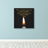 Rumi Candle in het hart Canvas Afdruk (Insitu (Houten vloer))