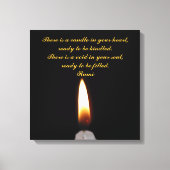 Rumi Candle in het hart Canvas Afdruk (Voorkant)