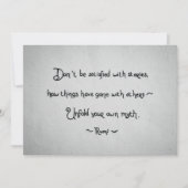 Rumi Citaat Wenskaart Kaart (Voorkant)