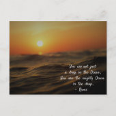 Rumi citeert over het leven. Je bent niet zomaar e Briefkaart (Voorkant)