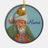 Rumi citeert versiering keramisch ornament (Voorkant)