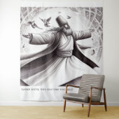 RUMI DANCE QUOTE ART WANDKLEED (In situ)