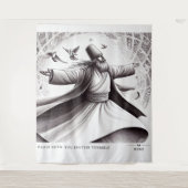 RUMI DANCE QUOTE ART WANDKLEED (Voorkant)