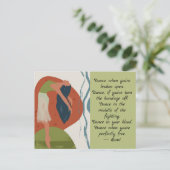 Rumi Dance Quote met danser Briefkaart (Staand voorkant)