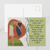Rumi Dance Quote met danser Briefkaart (Voorkant / Achterkant)