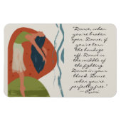 Rumi Dance Quote met danser Magneet (Horizontaal)