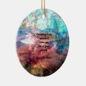 Rumi die citaat over energie en universeel gebruik keramisch ornament (Rechts)