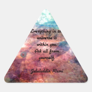 Rumi die citaat over energie en universeel gebruik sticker