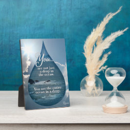 Rumi Drop in de Oceaan Fotoplaat