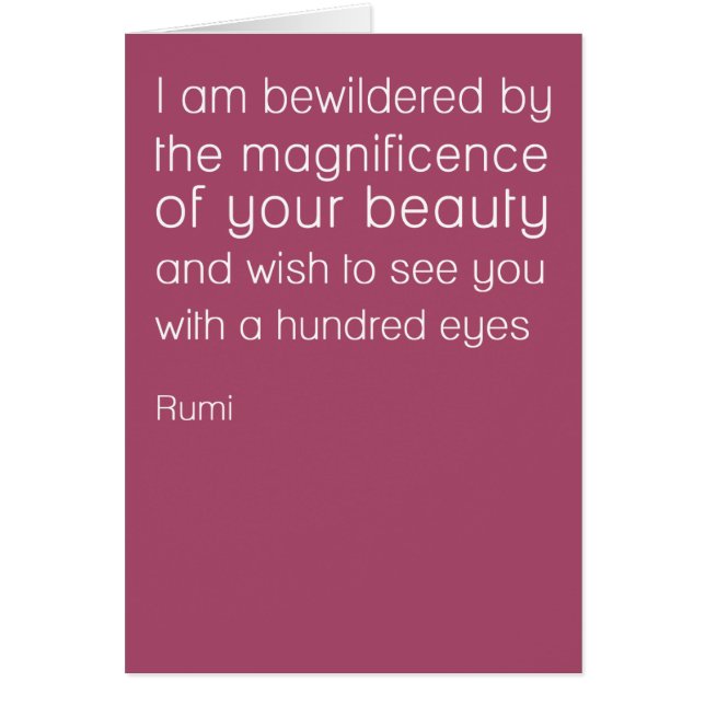 Rumi Eyes-kaart (Voorkant)