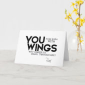 Rumi: Geboren met vleugels Kaart (Gele Bloem)