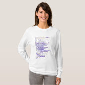 Rumi: het menselijk wezen is een gasthuis t-shirt (Voorkant volledig)