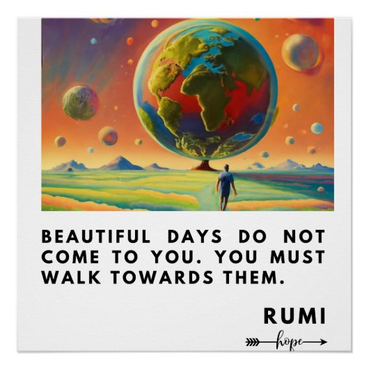 RUMI HOPE QUOTE PERFECT POSTER (Voorkant)