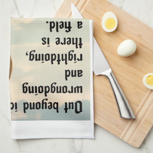 Rumi-Ik zal je daar ontmoeten Theedoek (Quarter Fold)