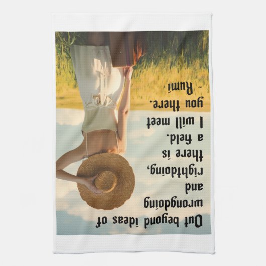 Rumi-Ik zal je daar ontmoeten Theedoek (Verticaal)