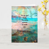 Rumi Inspiration Quote over het universum Kaart (Gele Bloem)