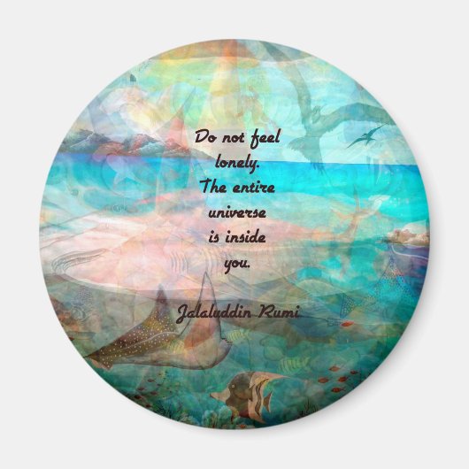 Rumi Inspiration Quote over het universum Magneet (Voorkant)