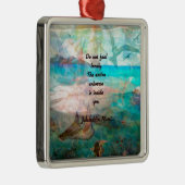 Rumi Inspiration Quote over het universum Metalen Ornament (Rechts)