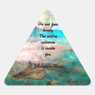 Rumi Inspiration Quote over het universum Sticker