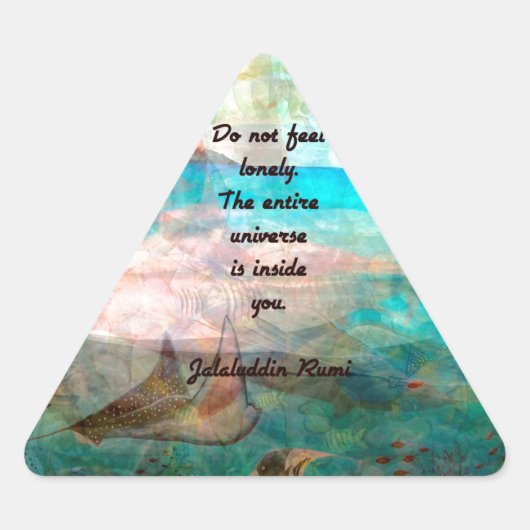 Rumi Inspiration Quote over het universum Sticker (Voorkant)