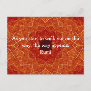 Rumi Inspirerend Citaat Gezegde over Geloof Briefkaart