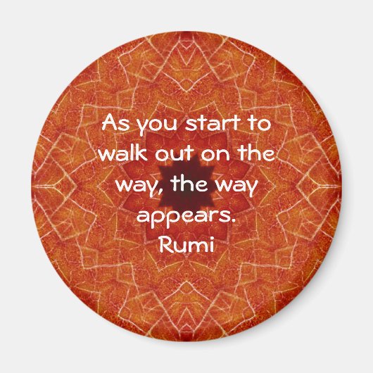 Rumi Inspirerend Citaat Gezegde over Geloof Magneet (Voorkant)