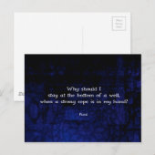 Rumi Inspirerend die het Citaat van de Actie neemt Briefkaart (Voorkant / Achterkant)