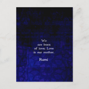 Rumi Inspirerend liefde citaat over gevoelens Briefkaart