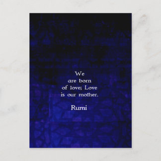 Rumi Inspirerend liefde citaat over gevoelens Briefkaart