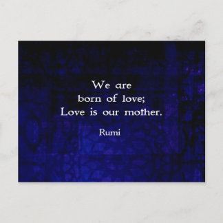 Rumi Inspirerend liefde citaat over gevoelens Briefkaart